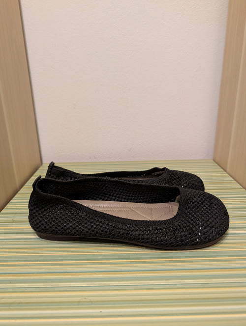 Baleriny czarne mesh 40 - bok