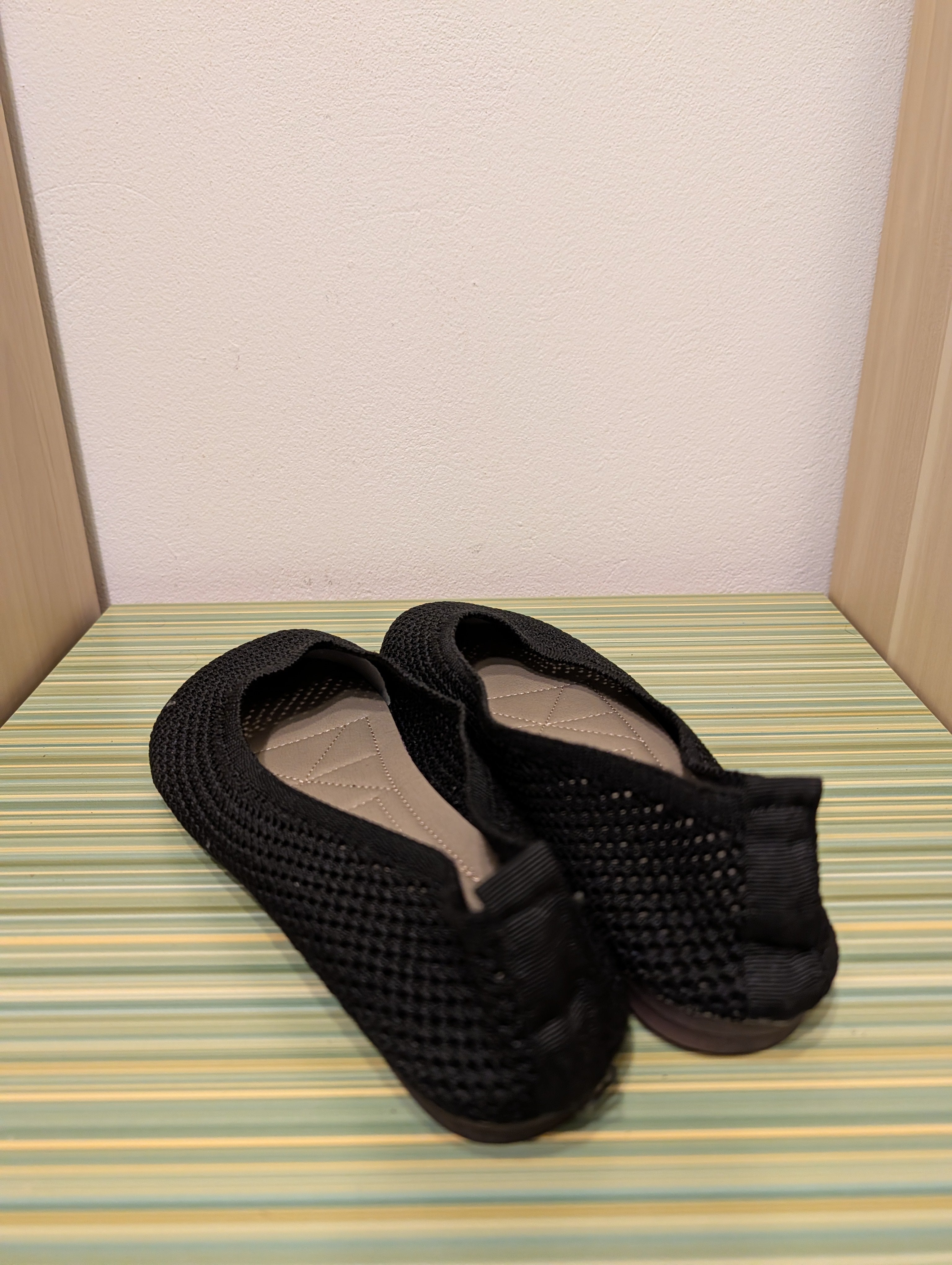 Baleriny czarne mesh 40 - tyl para