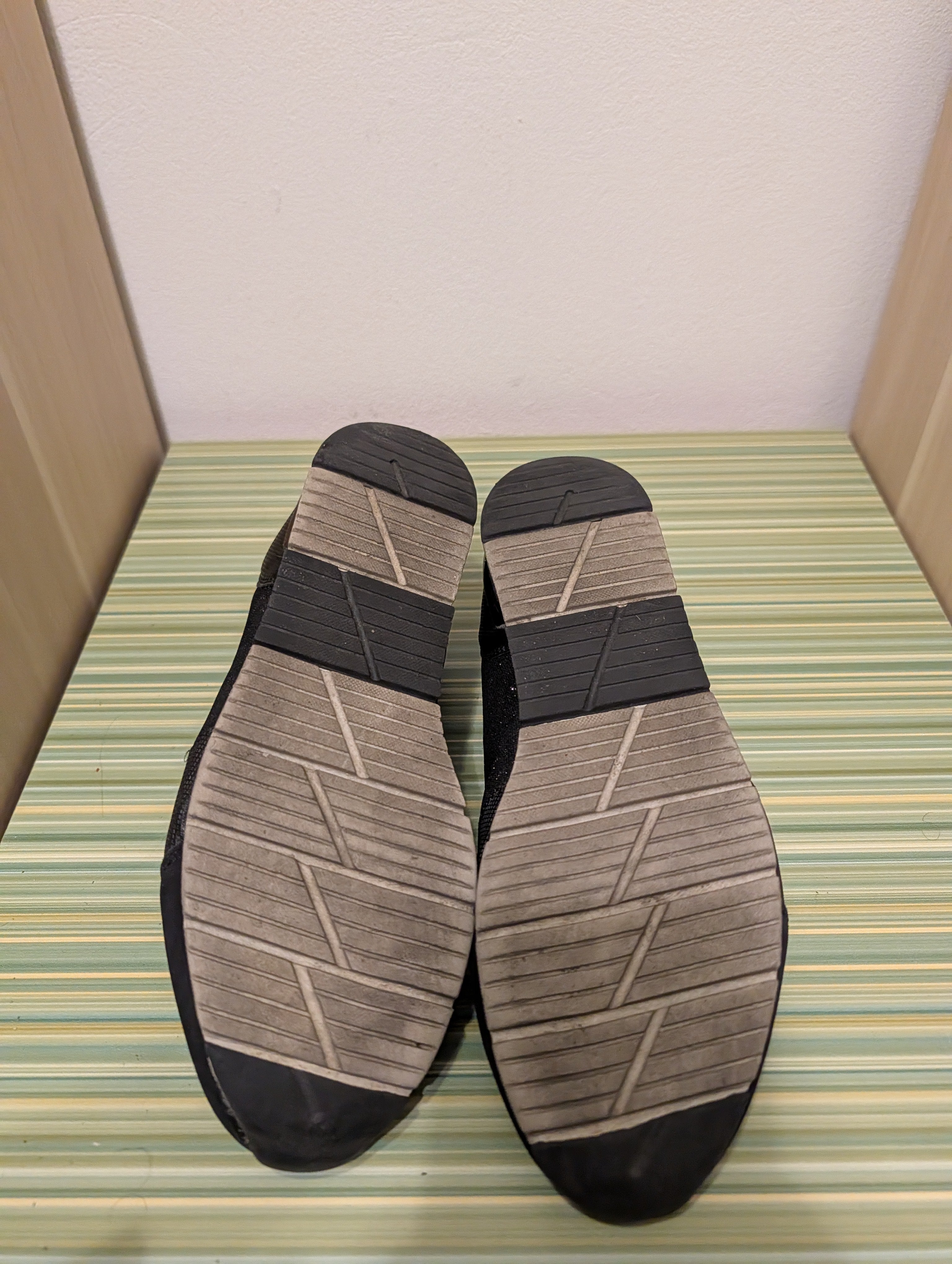 Sneakersy Graceland czarne glitter 38 - podeszwa biala bieznik