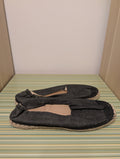 Espadryle czarne jeansowe 41 - bok lewy para