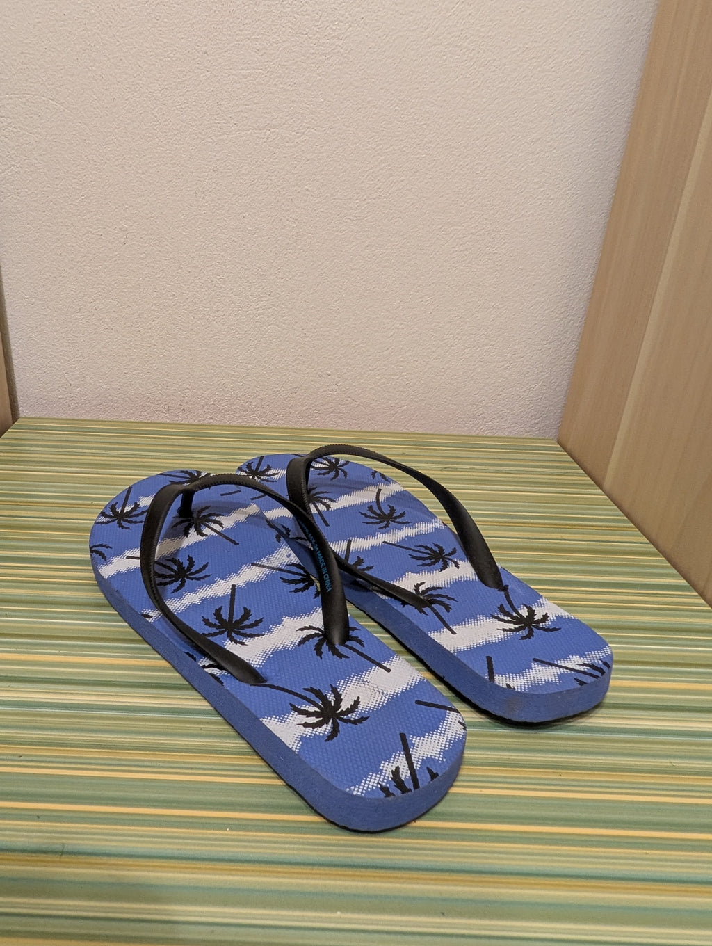 Japonki niebieskie palmy 34/35 - para z tylu