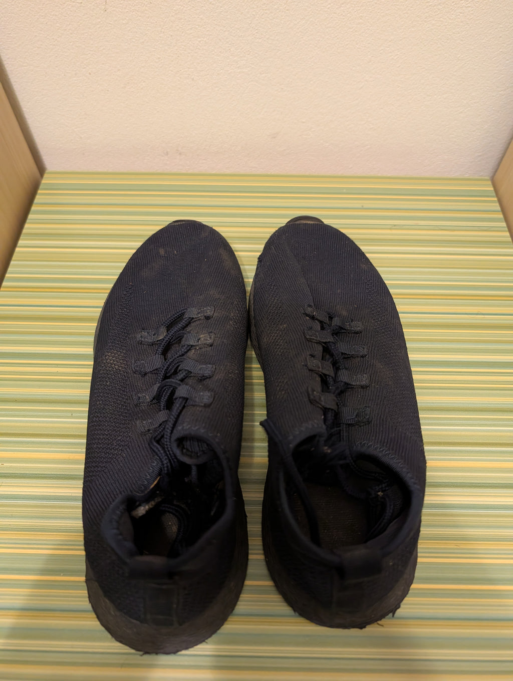 Sneakersy all-black knit 39 - gora para szeroki nosek tekstura dzianiny